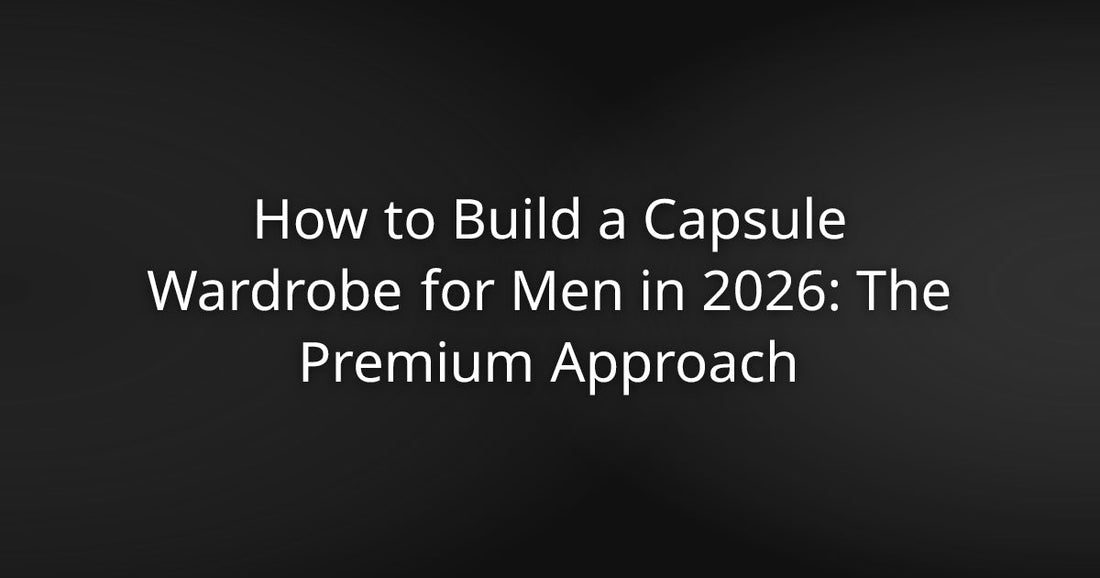 How to Build a Capsule Wardrobe for Men in 2026: The Premium Approach