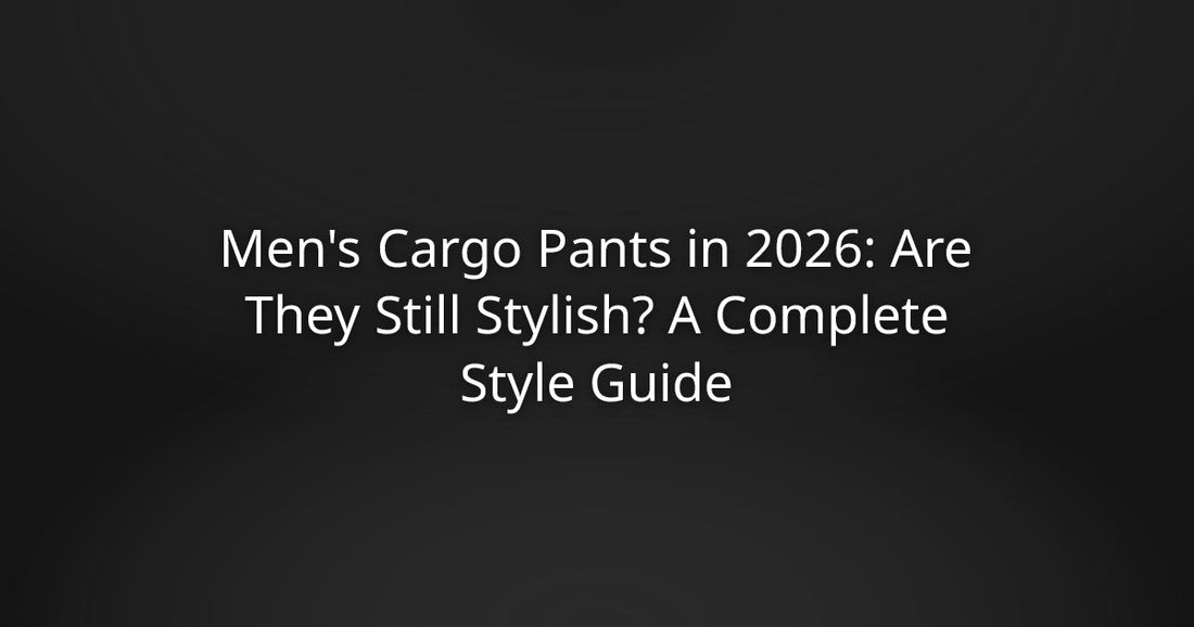 Men's Cargo Pants in 2026: Are They Still Stylish? A Complete Style Guide