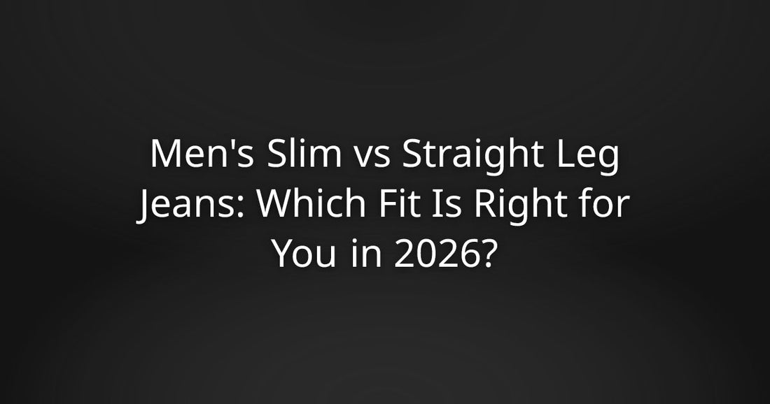 Men's Slim vs Straight Leg Jeans: Which Fit Is Right for You in 2026?