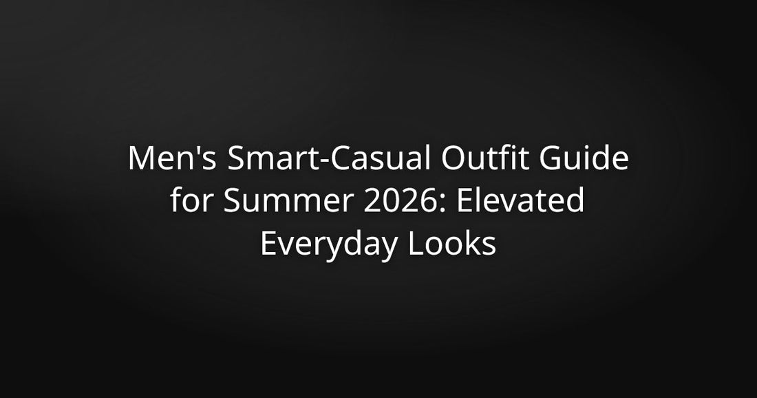 Men's Smart-Casual Outfit Guide for Summer 2026: Elevated Everyday Looks
