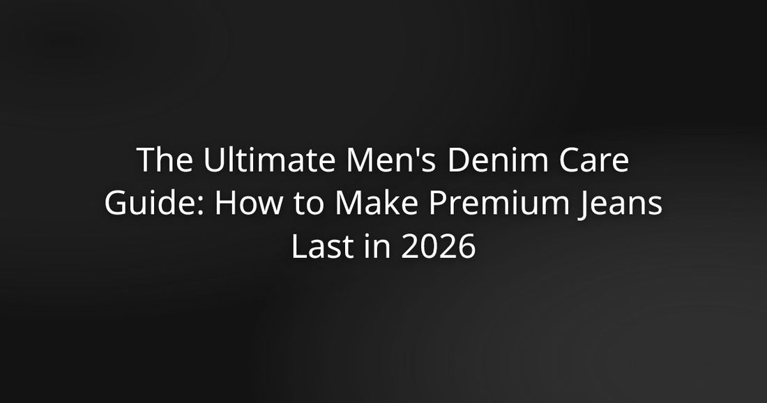 The Ultimate Men's Denim Care Guide: How to Make Premium Jeans Last in 2026