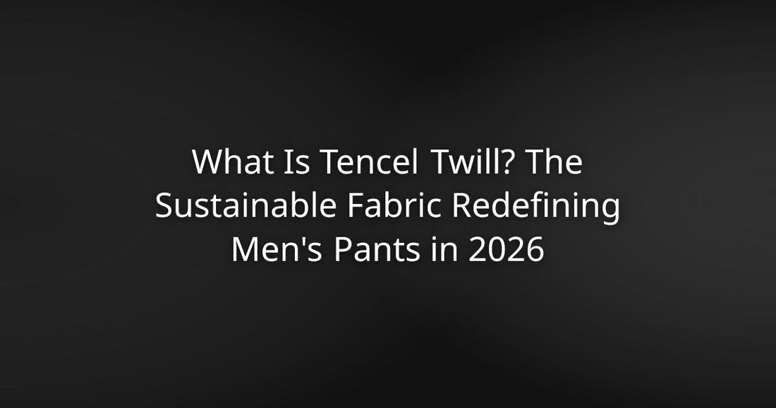 What Is Tencel Twill? The Sustainable Fabric Redefining Men's Pants in 2026