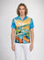Front profile of monfrère bond shirt silk monaco men's printed stretch viscose silk bowling shirt