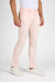 Side profile of MONFRÈRE Brando Coral men's pink stretch twill five pocket slim jean.