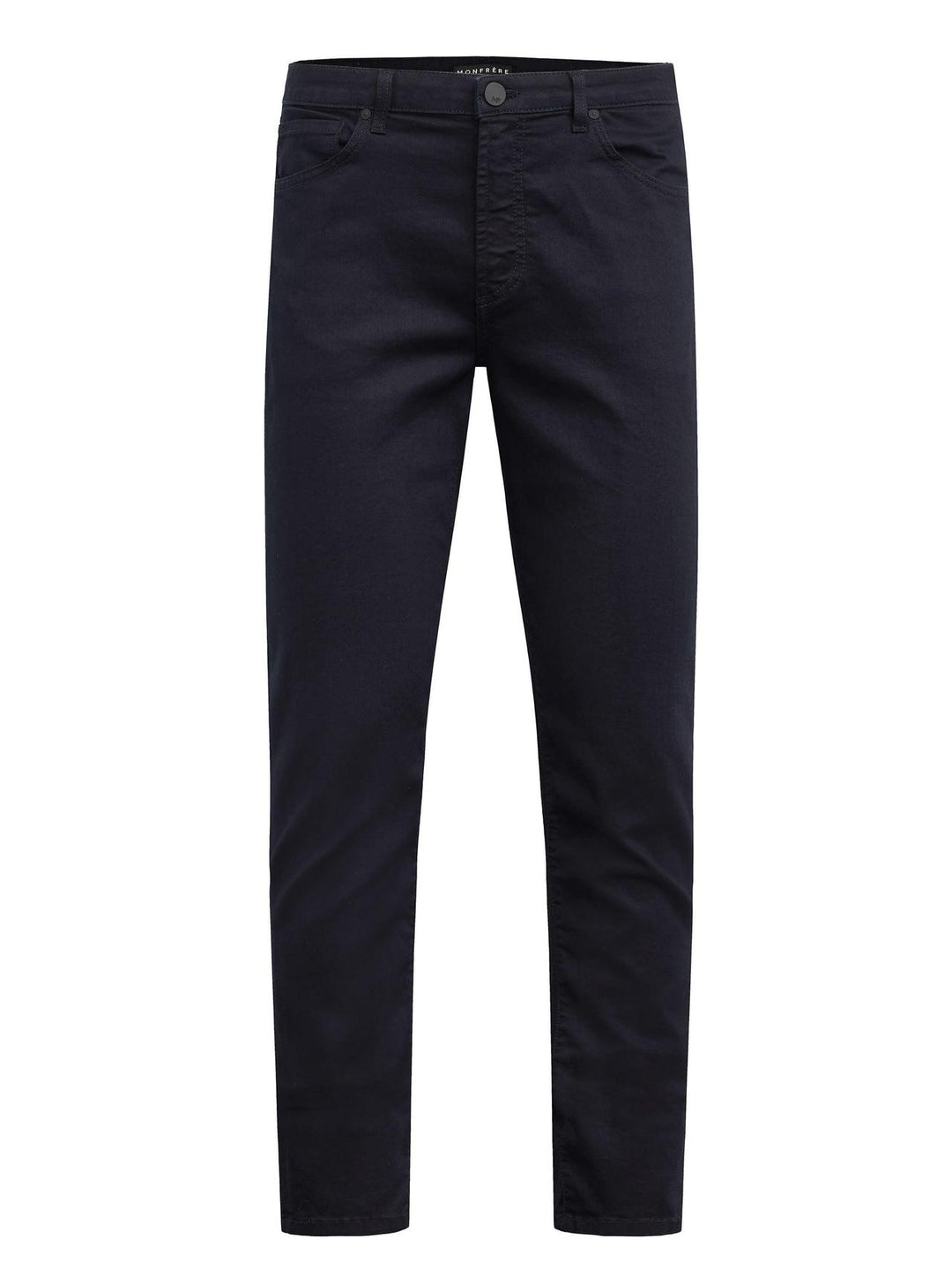 MONFRÈRE Brando Ink men's dark blue navy Japanese stretch denim five pocket slim jean.