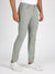 Side profile of MONFRÈRE Brando Jade men's green stretch twill five pocket slim jean.
