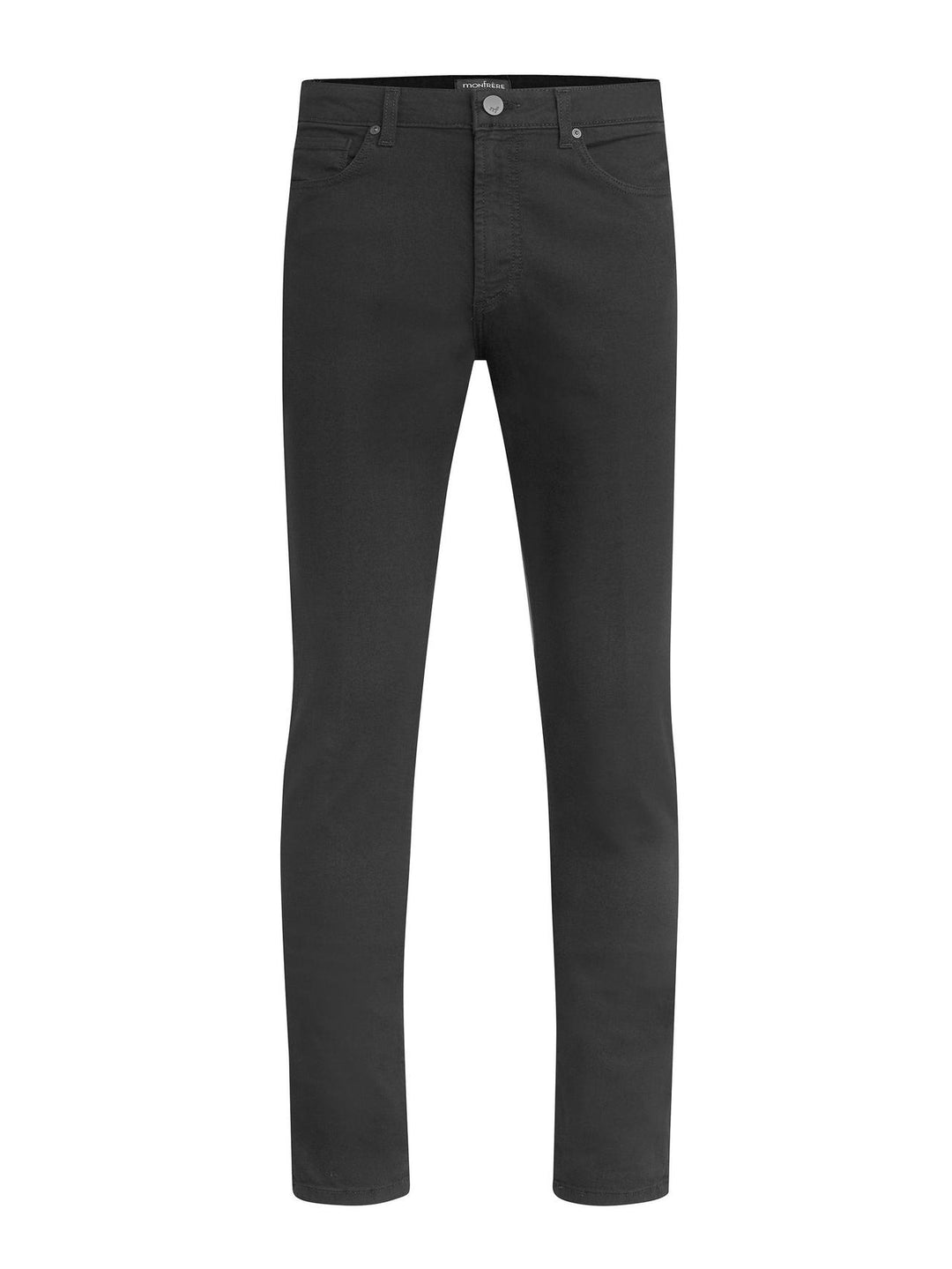 MONFRÈRE Brando Noir men's black Japanese stretch denim five pocket slim jean.
