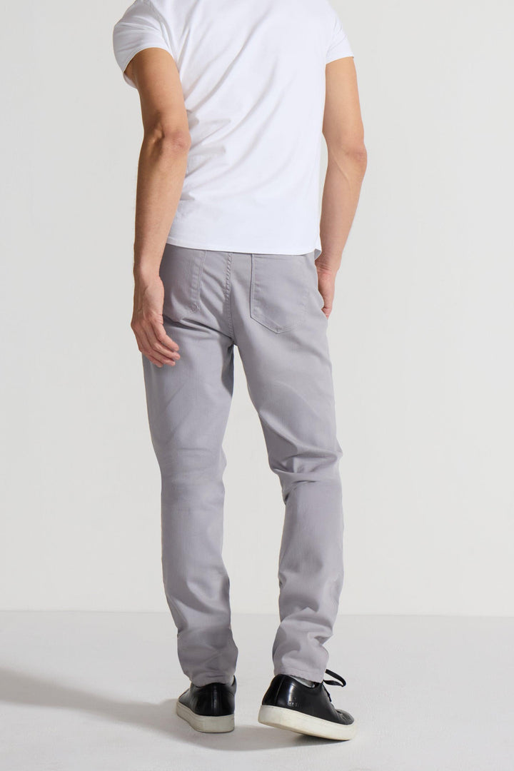 Back profile of MONFRÈRE Brando Parisian Luxe Light Grey men&