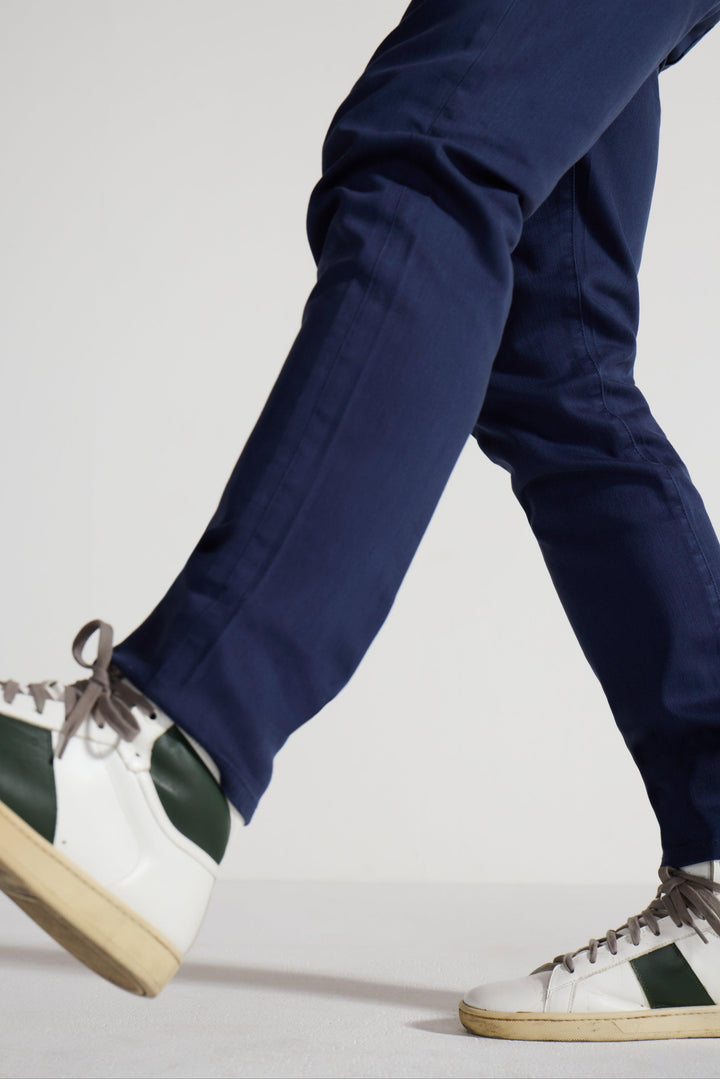 Detail view of MONFRÈRE Brando Parisian Luxe Navy men&
