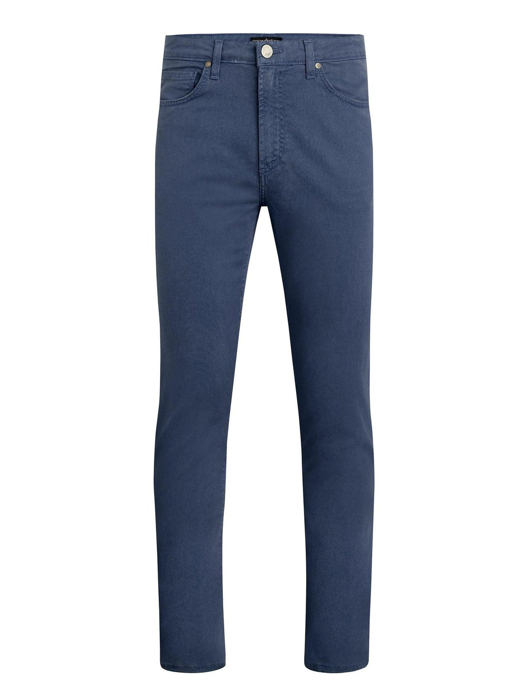 MONFRÈRE Brando Parisian Luxe Navy men's blue soft stretch twill five pocket slim jean.