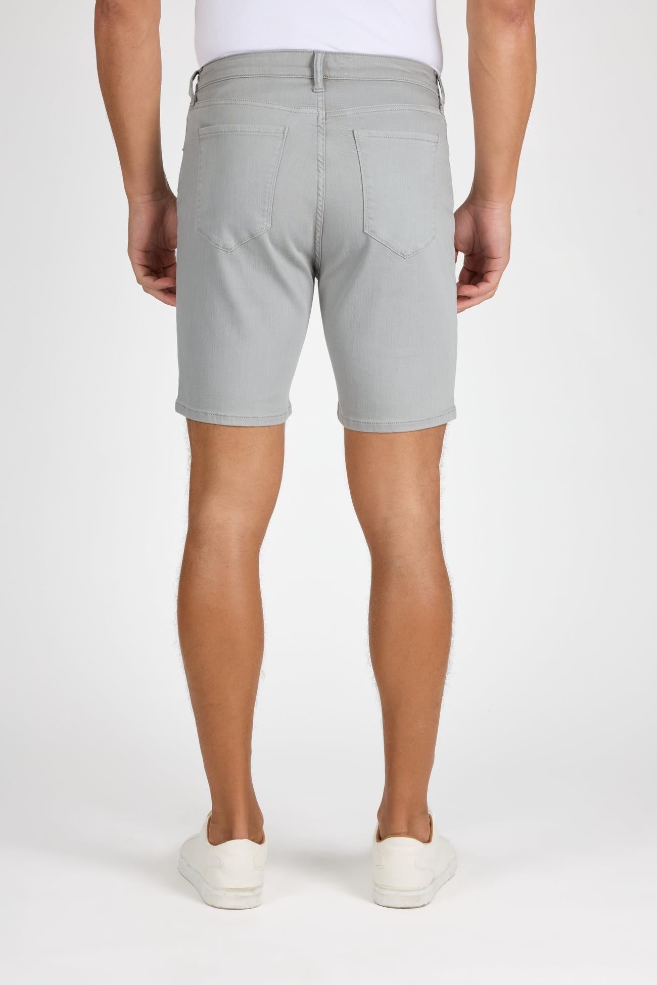 Brando Short Light Grey Stretch Jean Short | MONFRÈRE