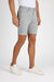 Side profile of MONFRÈRE Brando Short Light Grey men's grey soft stretch twill five pocket short.