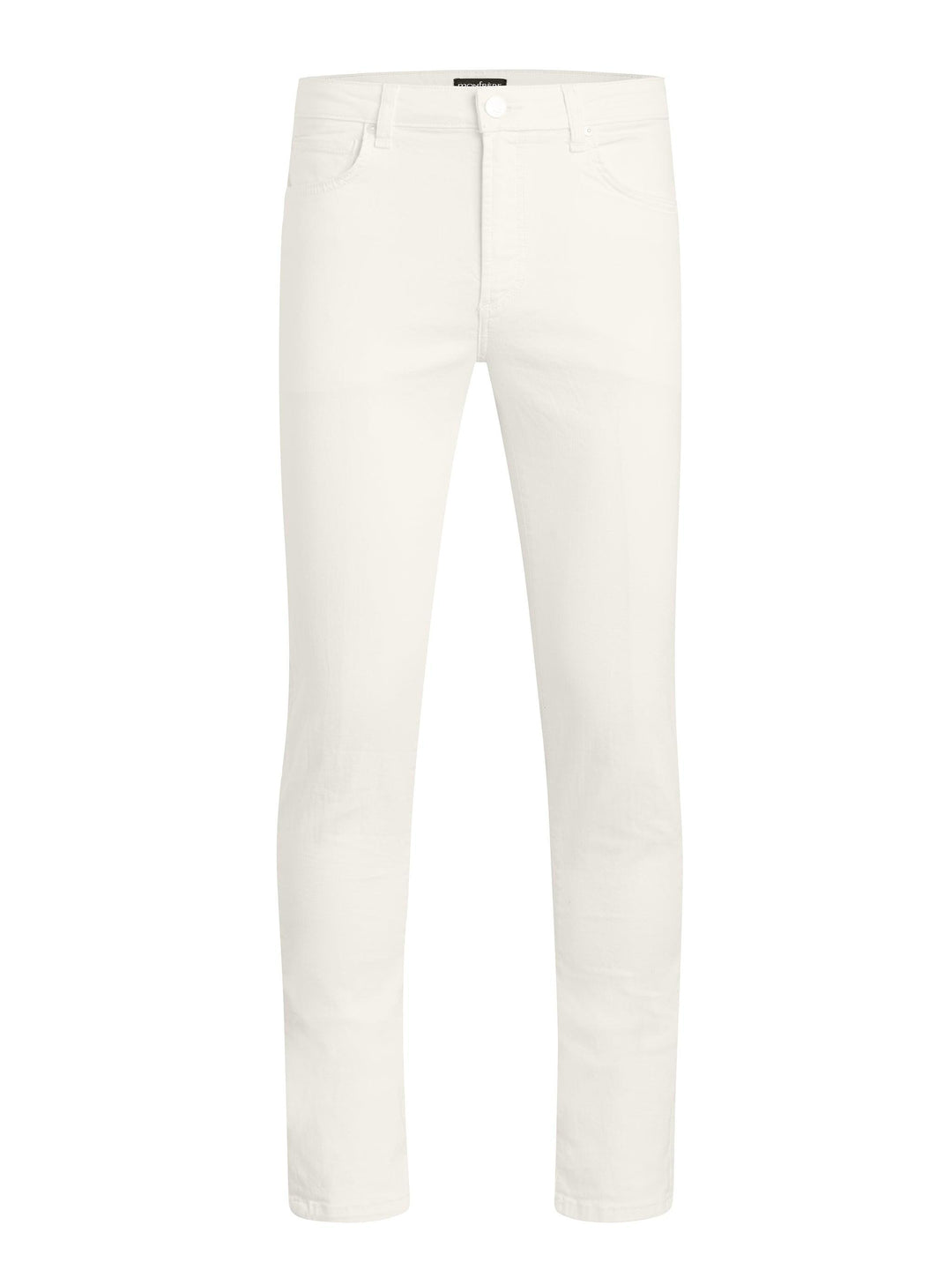 MONFRÈRE Brando Vintage Blanc men's off white ivory Japanese stretch denim five pocket slim jean.